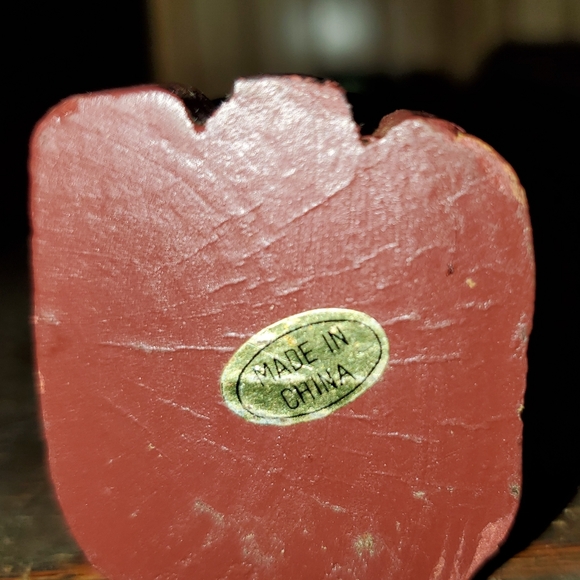 Two Candlestick Style Wooden Santa Claus Figurines - Picture 4 of 10